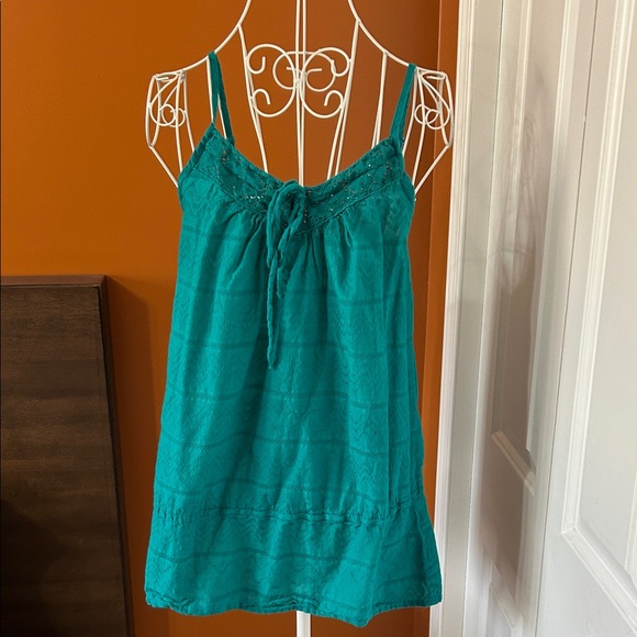 Devoted Teal Camisole with Lace Detail - Size L - Picture 2 of 12